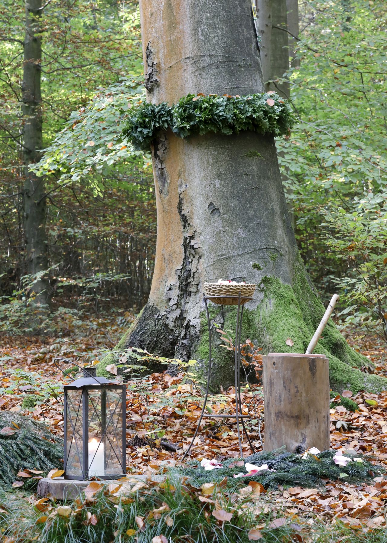 Grabstaette im Wald